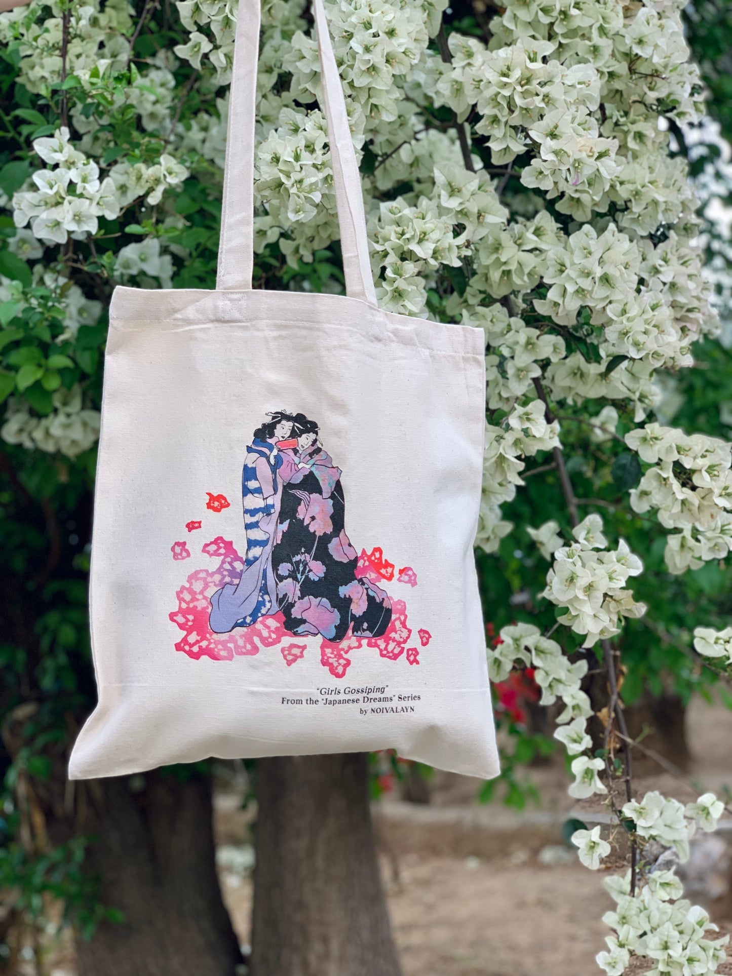GIRLS GOSSIPING TOTE BAG