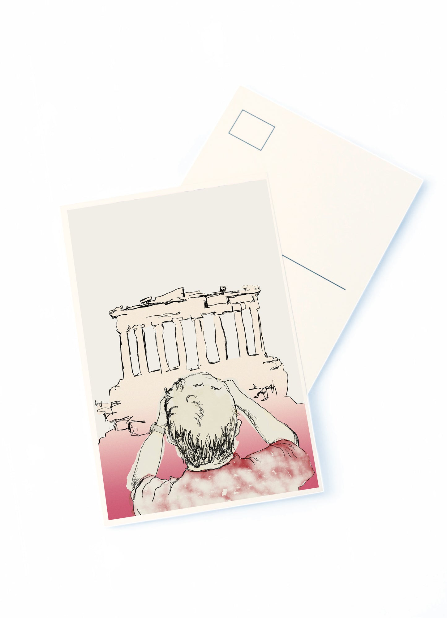 "Under the Acropolis" Postcard