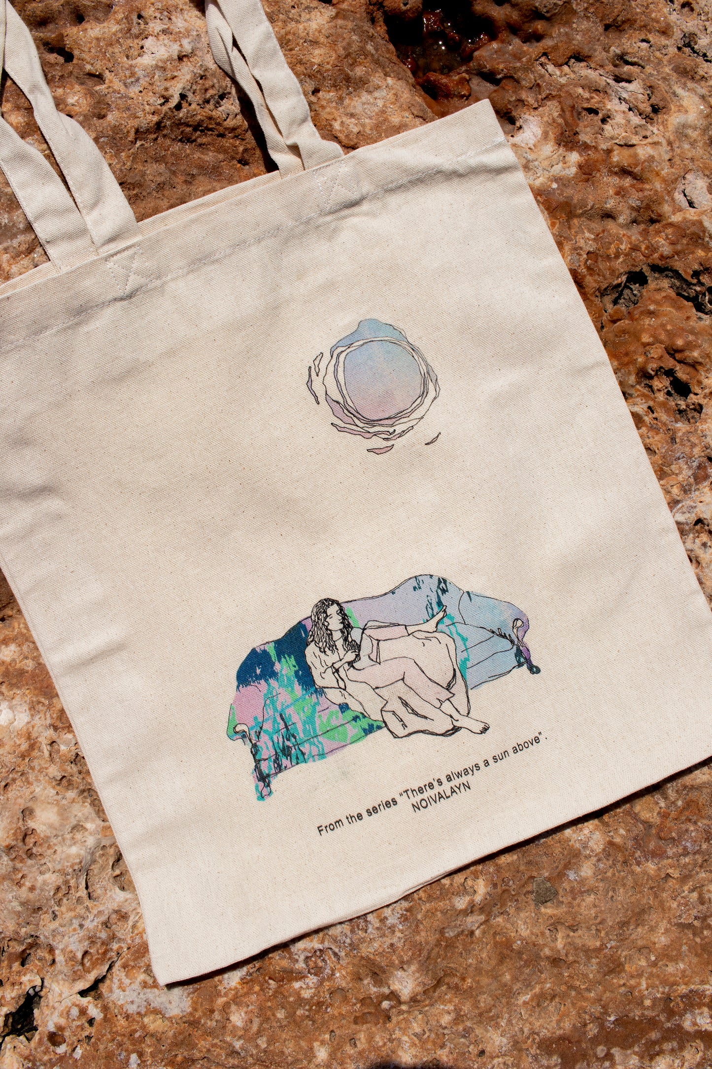 GIRL ON A COUCH TOTE BAG