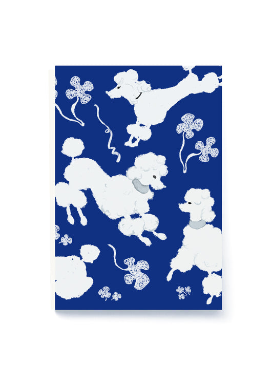 POODLE FLOWER NOTEBOOK