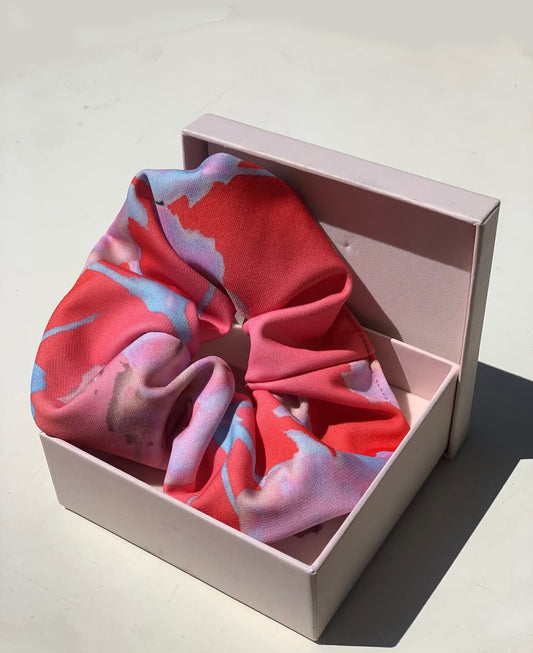 Fantasy Flower (red) Scrunchie