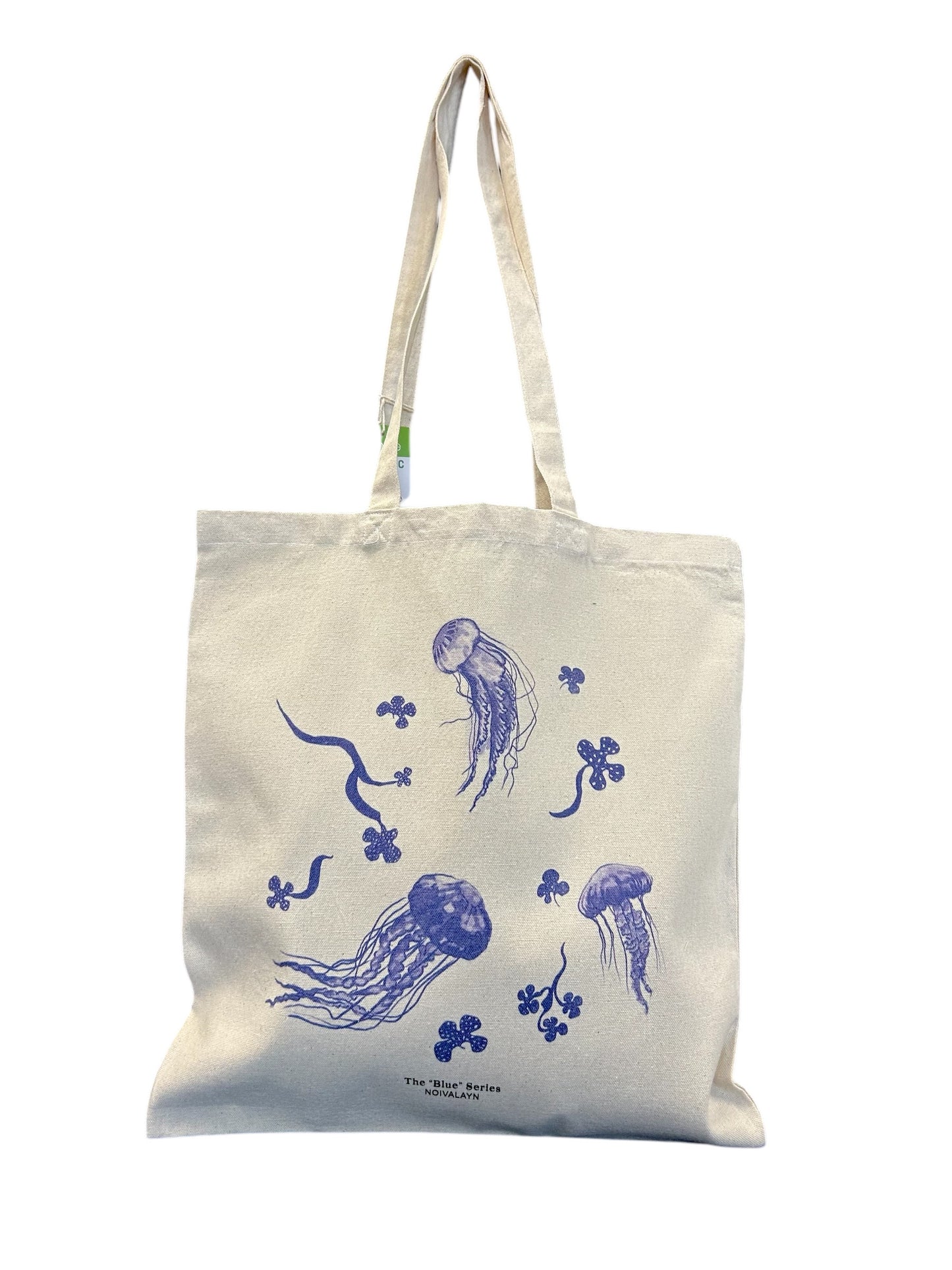 BLUE JELLYFISH TOTE BAG