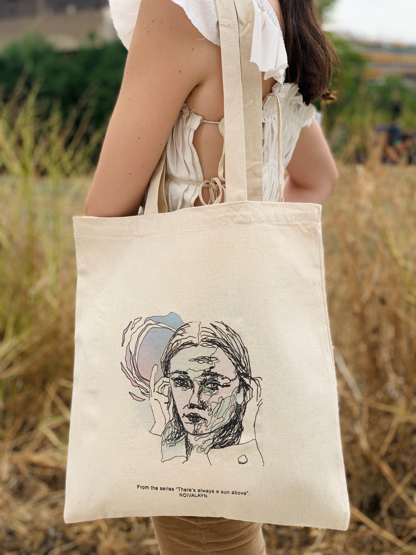 PORTRAIT OF A GIRL TOTE BAG