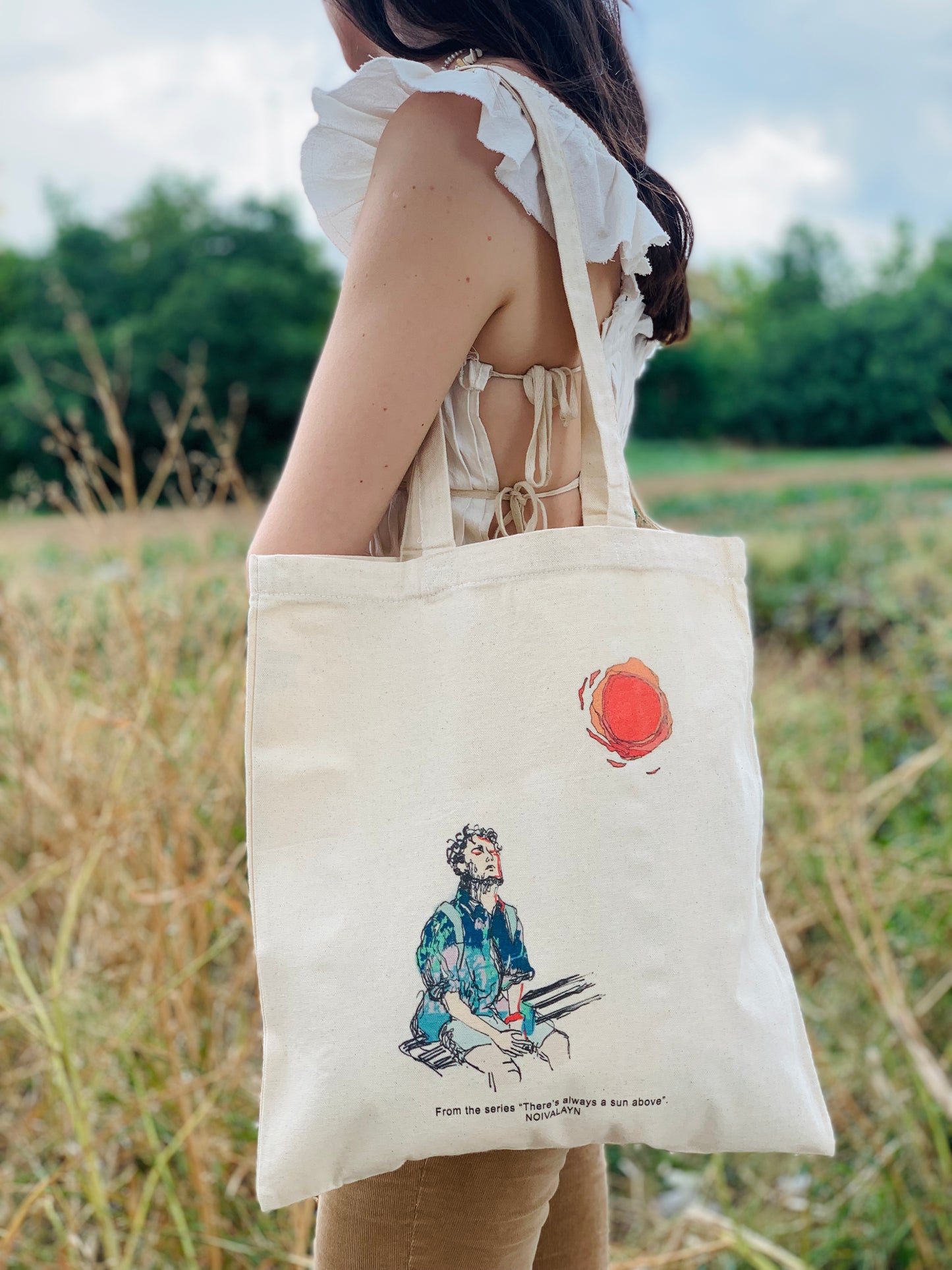 BOY UNDER THE SUN TOTE BAG