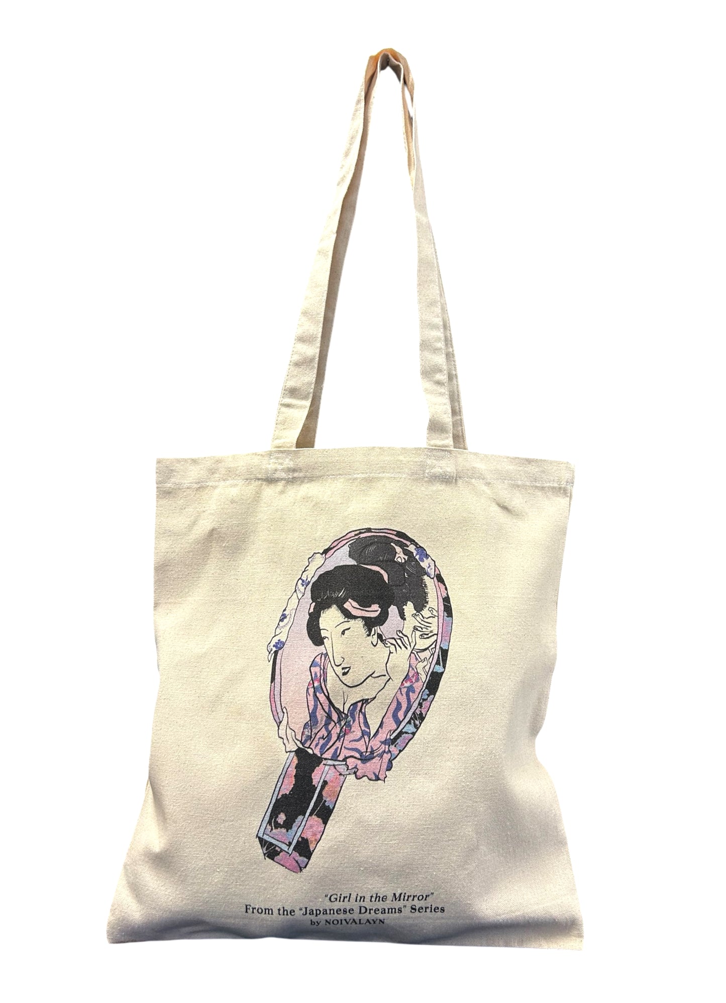 GIRL IN A MIRROR TOTE BAG