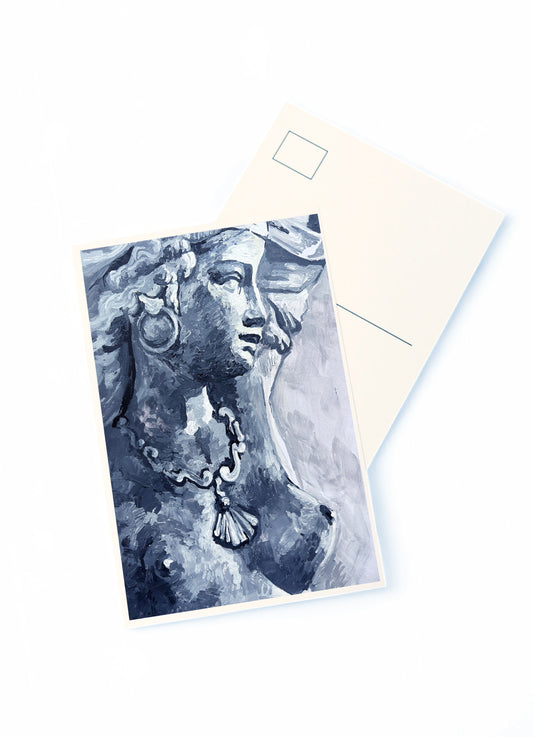 'Girl with a Seashell' Postcard