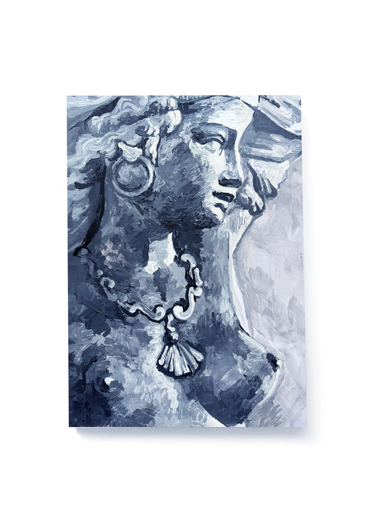 GIRL WITH A SEASHELL NOTEBOOK