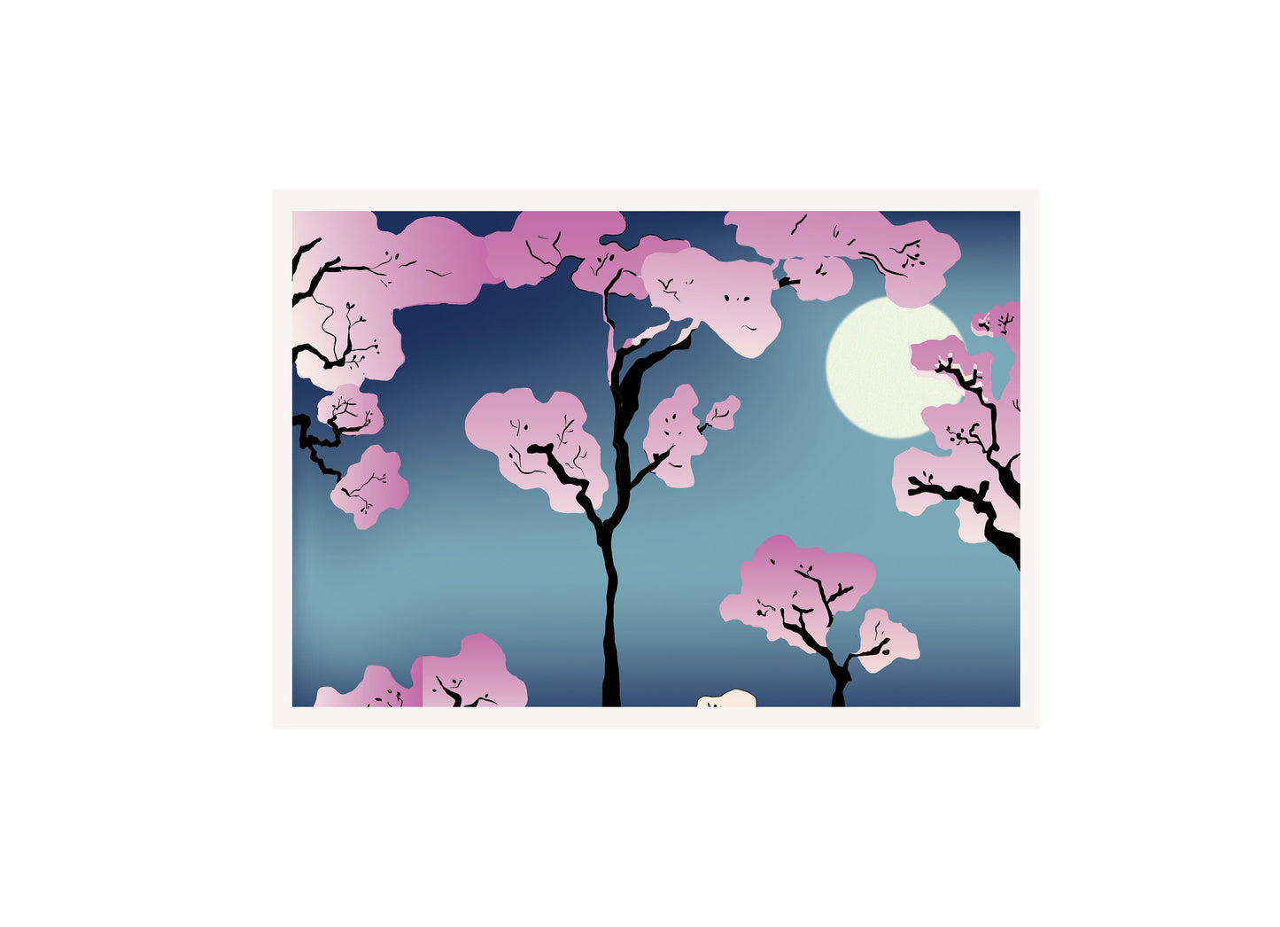 CHERRY BLOSSOMS POSTCARD