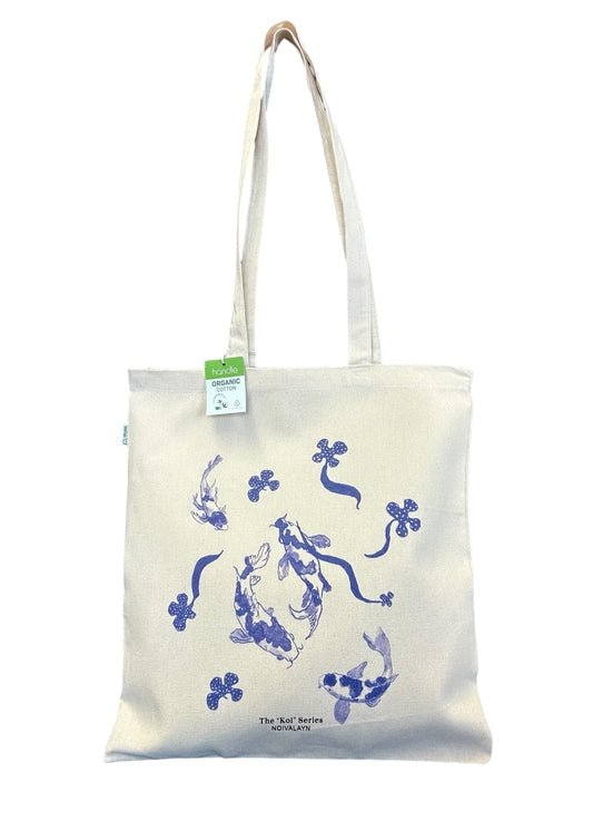 BLUE KOI TOTE BAG