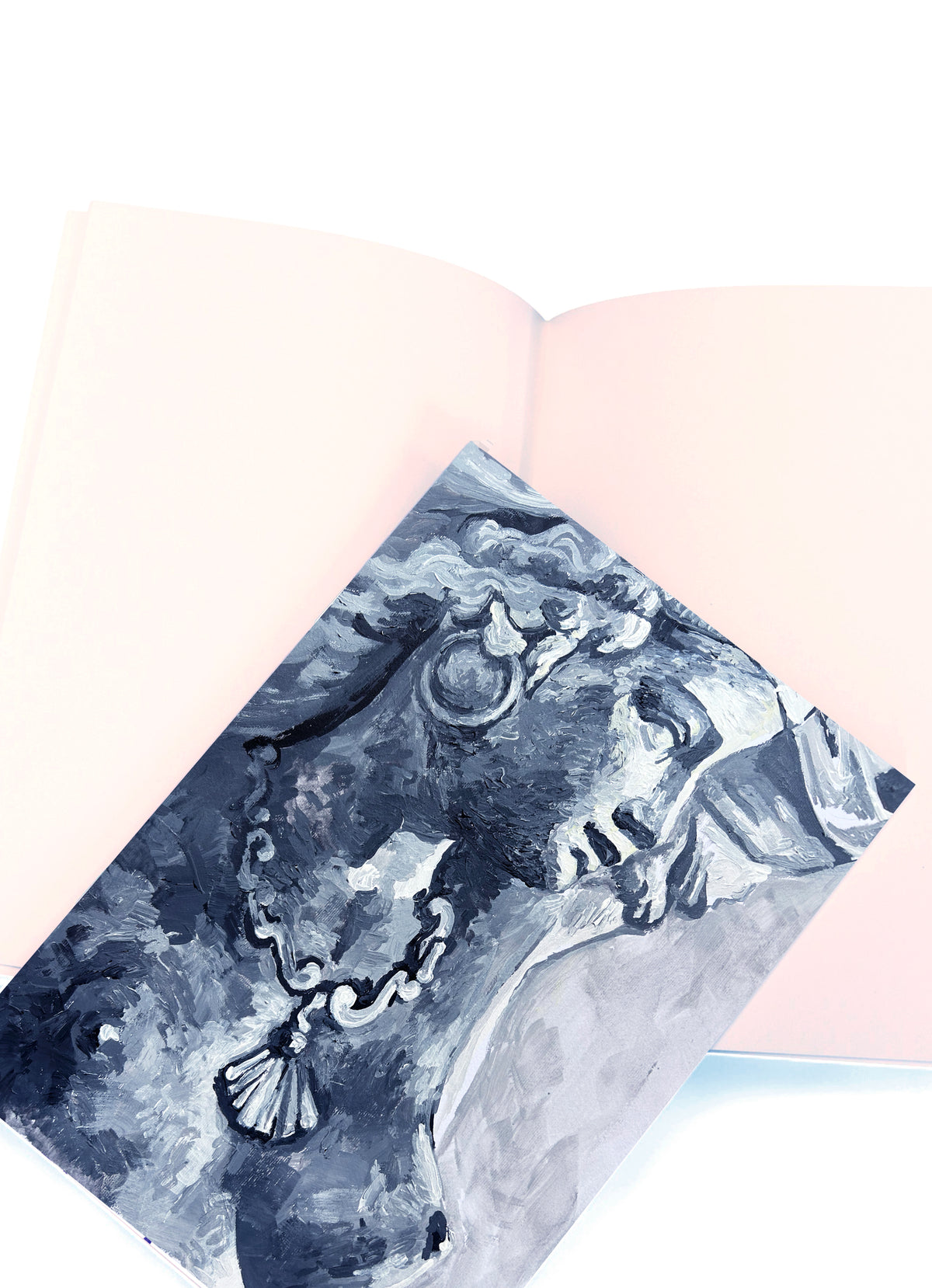 GIRL WITH A SEASHELL NOTEBOOK
